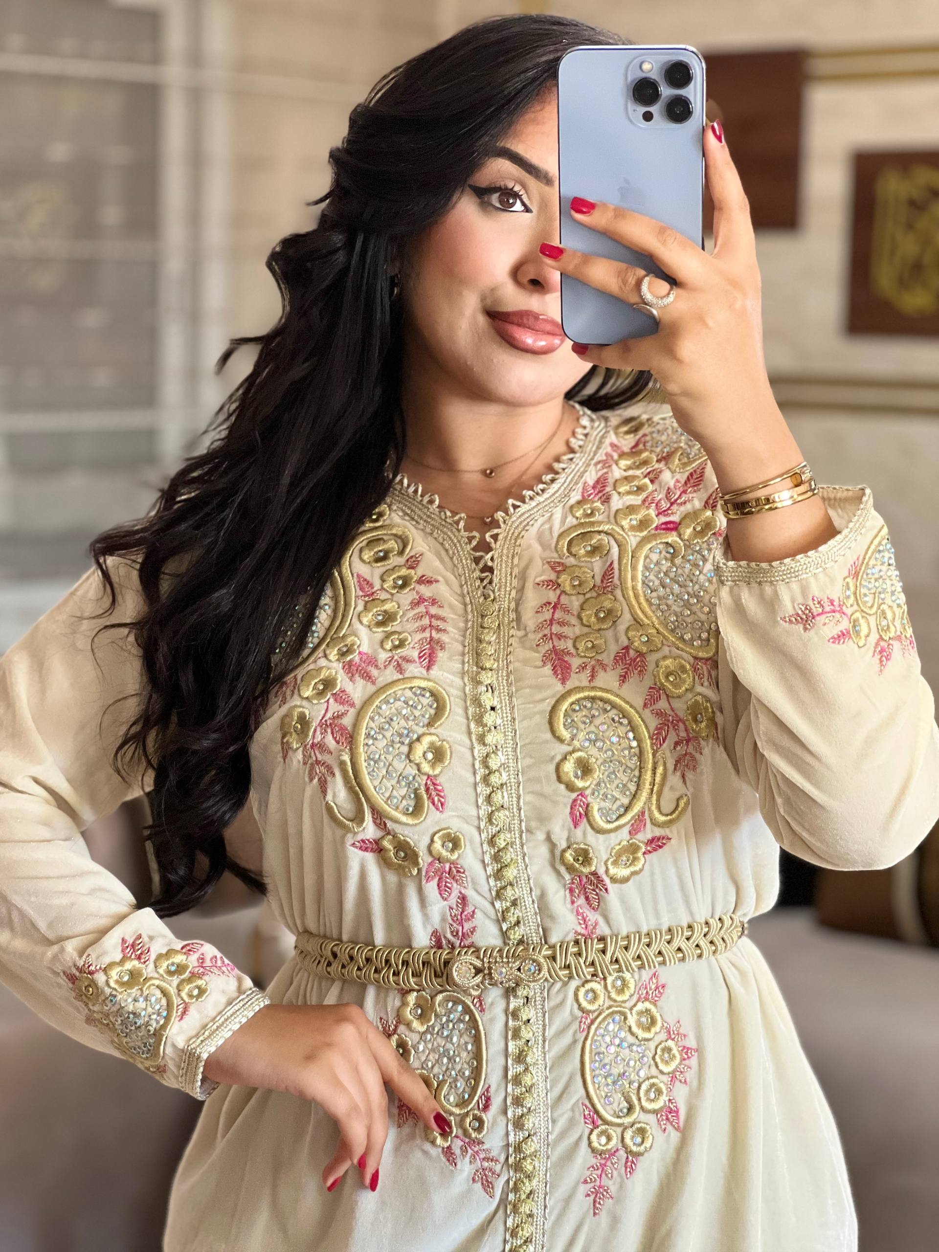 قفطان موبرة تاج هماوي راقي