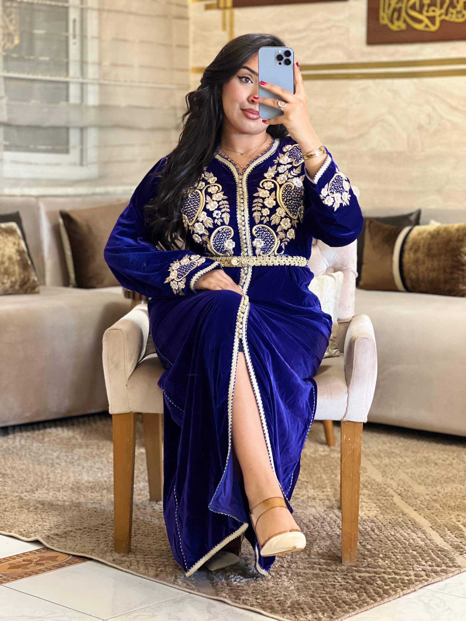 قفطان موبرة تاج هماوي راقي