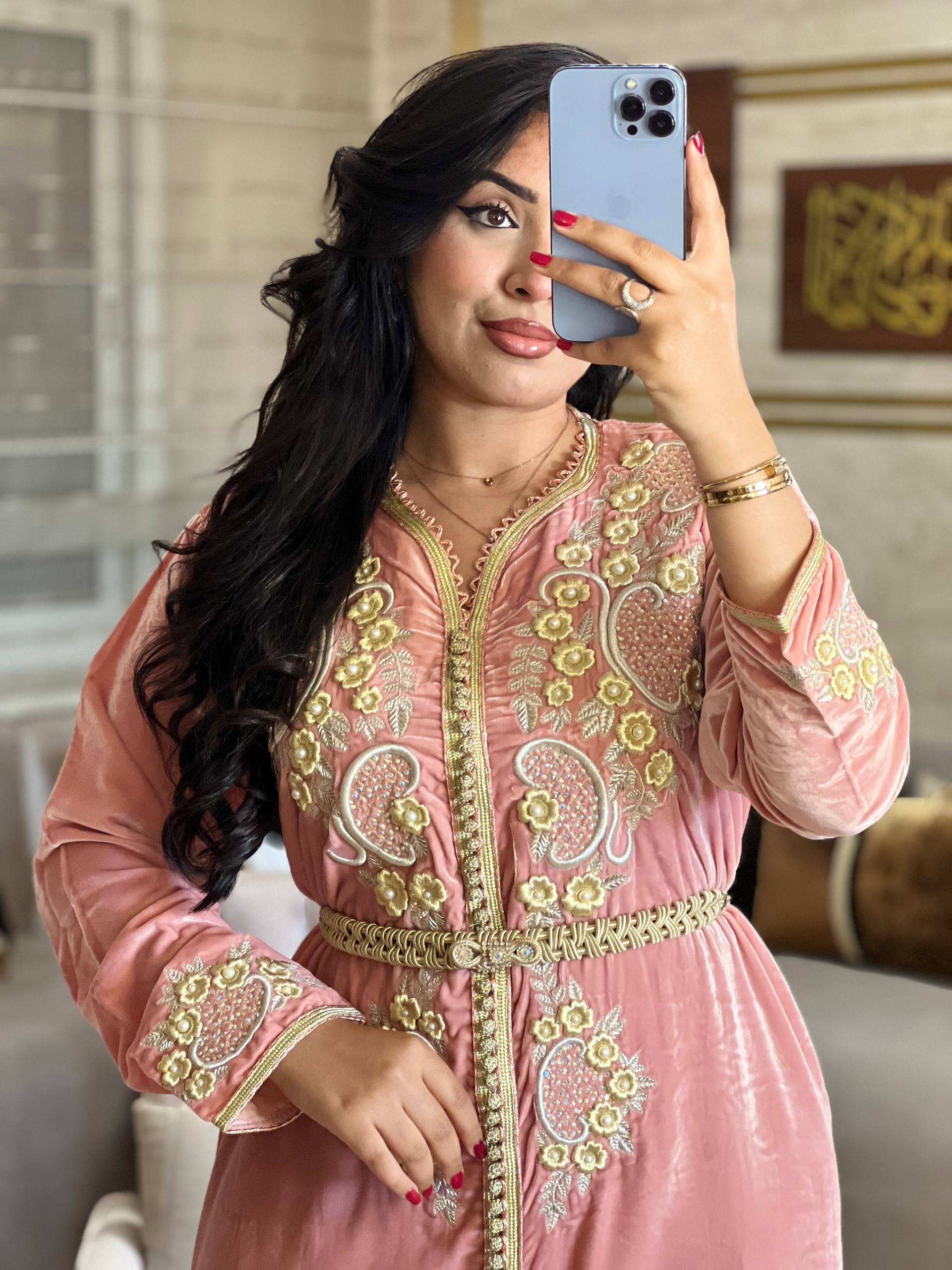 قفطان موبرة تاج هماوي راقي