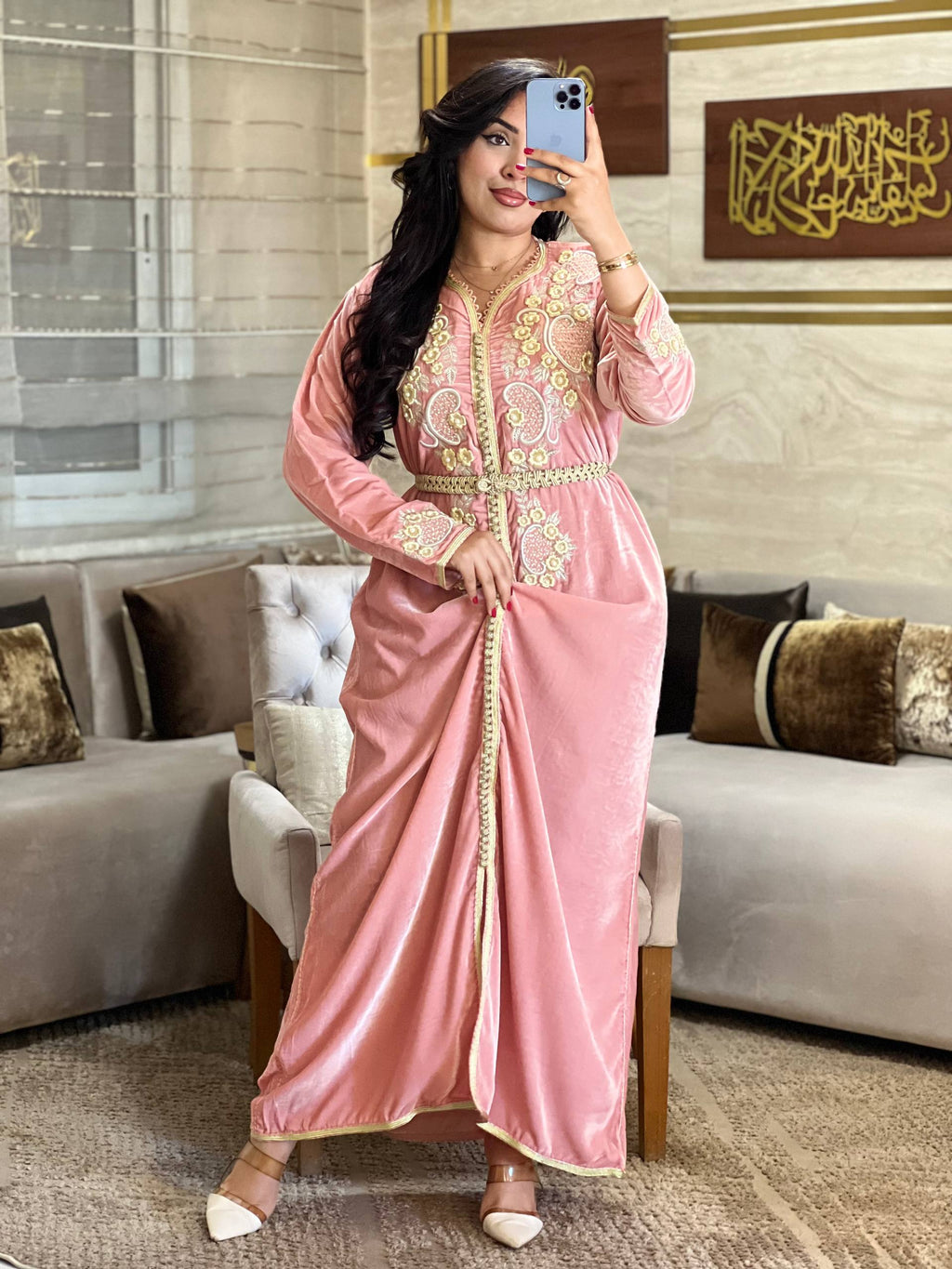 قفطان موبرة تاج هماوي راقي