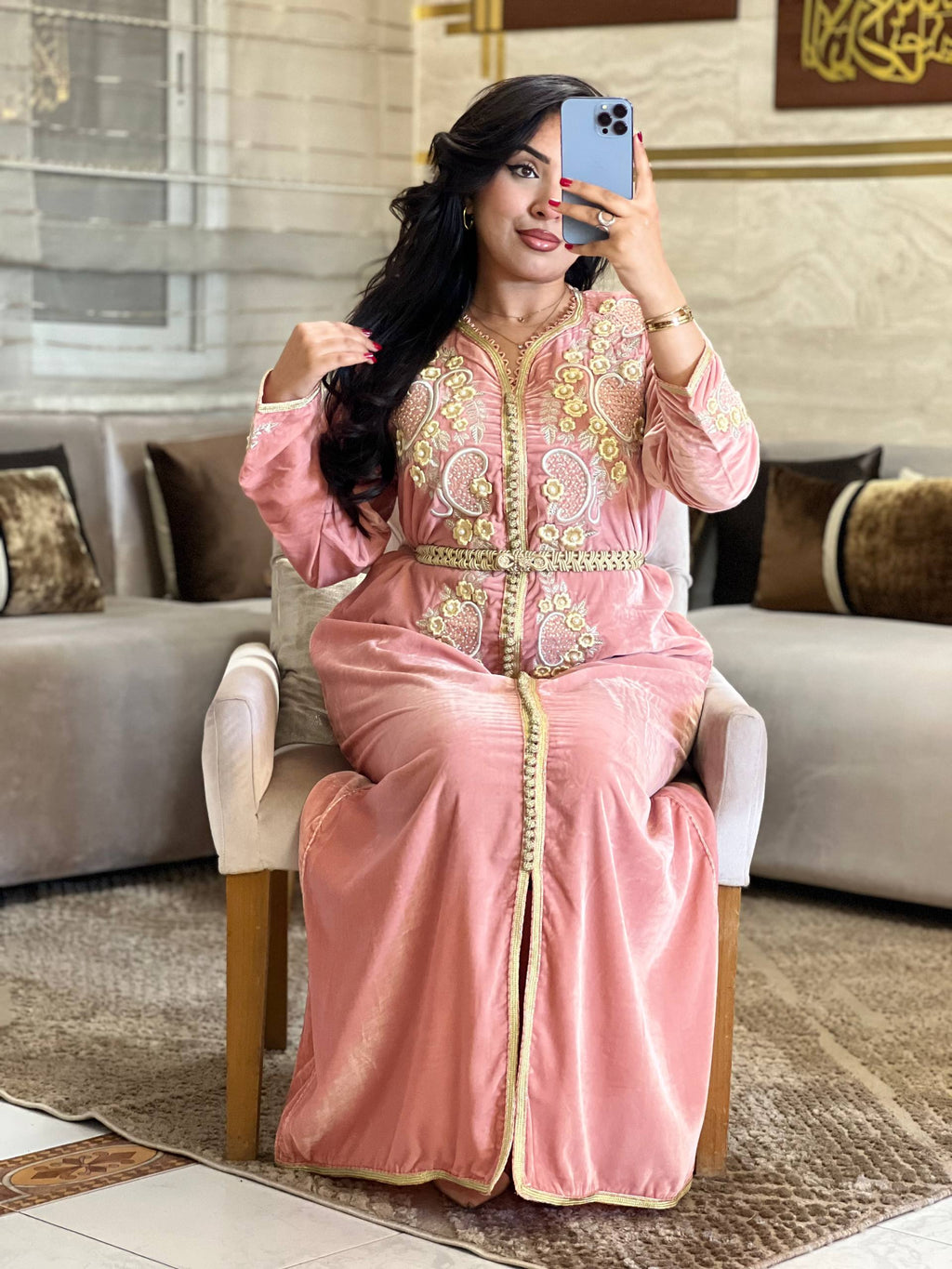 قفطان موبرة تاج هماوي راقي